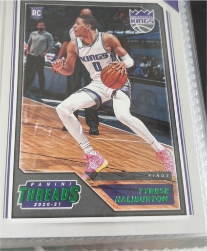 2020-21 Panini Threads Tyrese Haliburton — front