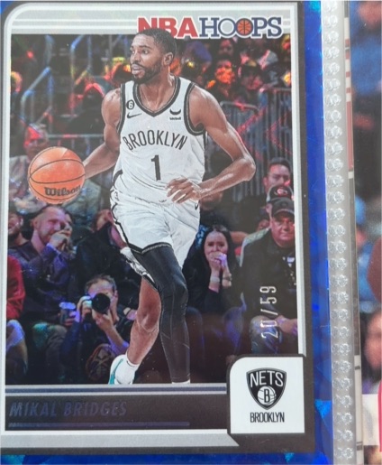 2022 NBA Hoops #20 Mikal Bridges — front