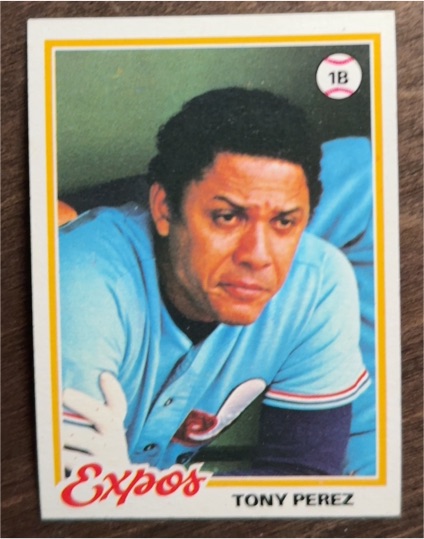 1981 Topps #1B Tony Perez — front