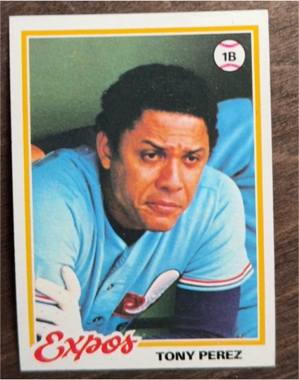 1981 Topps #400 Tony Perez — front