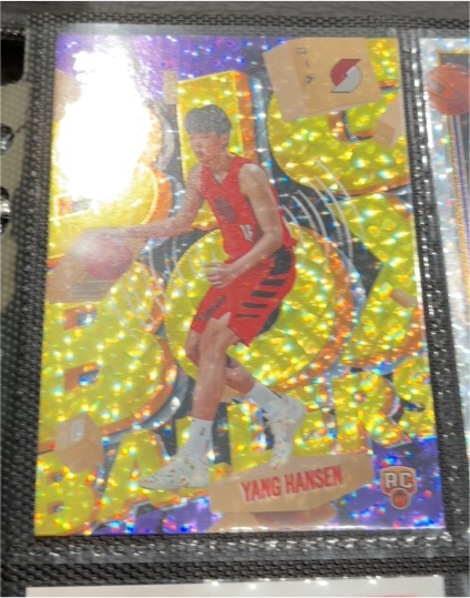 2021 Panini Basketball #RC Yang Hansen Rookie Card — front