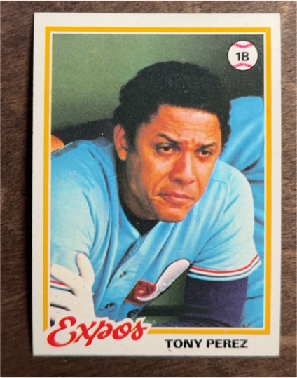 1982 Topps #1B Tony Perez — front