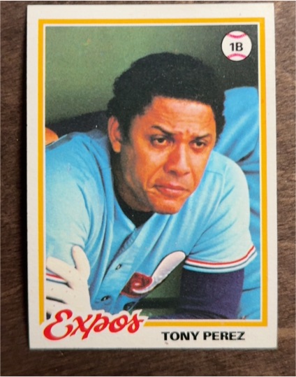 1982 Topps #1B Tony Perez — front