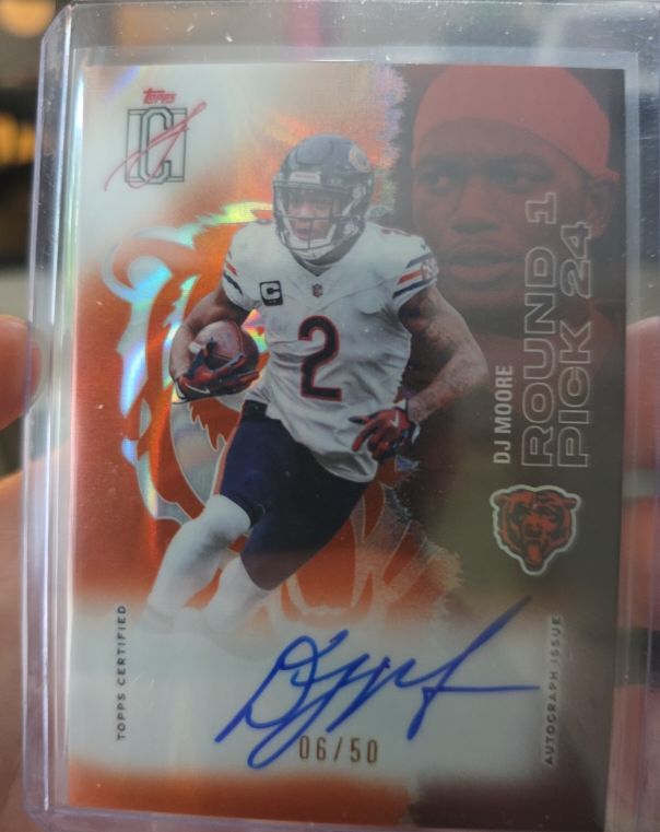 2022 Topps NFL Draft #RD1-DM DJ Moore — front