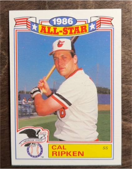 1986 Topps All-Star Cal Ripken — front