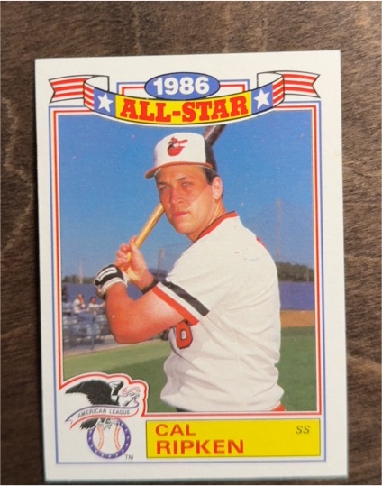 1986 Topps All-Star Cal Ripken — front