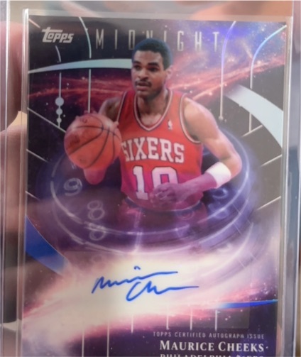2020 Topps Midnight #MID-MC Maurice Cheeks — front