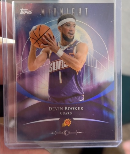 2021 Topps Midnight #MID-DB Devin Booker — front