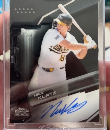 2021 Topps Chrome Black #BK-NK Nick Kurtz — front