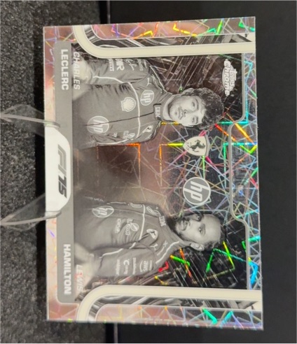 2022 Topps Chrome Formula 1 #F1-15 Charles Leclerc & Lewis Hamilton — front