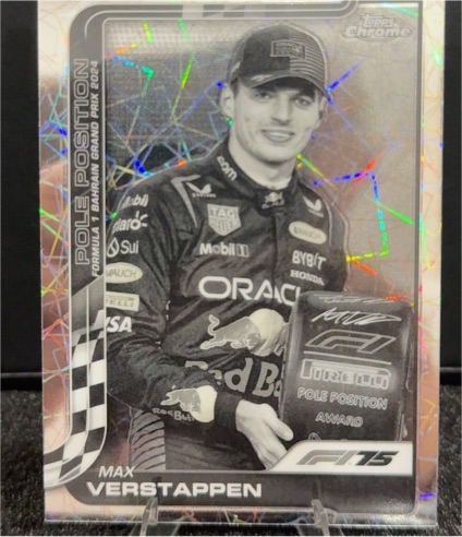 2022 Topps Chrome Formula 1 Grand Prix #FP-1 Max Verstappen Pole Position Award — front