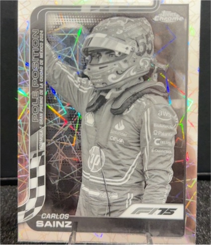 2022 Topps Chrome F1 #POLE Carlos Sainz — front