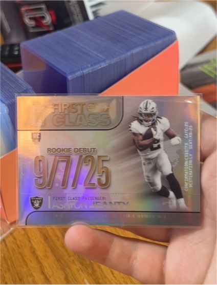 2023 Panini First Class #9/7/25 Ashton Jeanty Rookie Debut — front