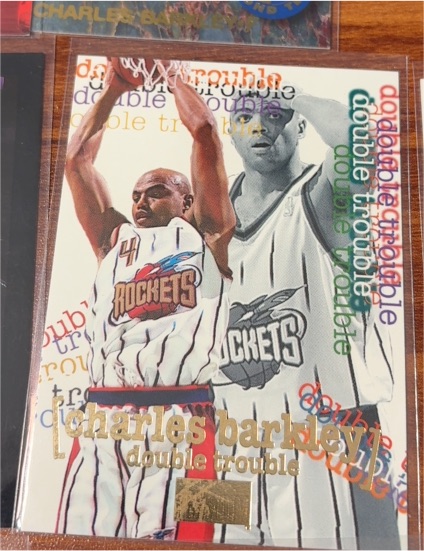 1996 Upper Deck Double Trouble #DT1 Charles Barkley — front