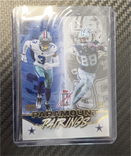 2022 Topps Paramount Pairings #PP-GL George Pickens / CeeDee Lamb — front