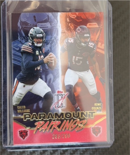 2023 Topps Paramount Pairings #Caleb Williams Rome Odunze — front
