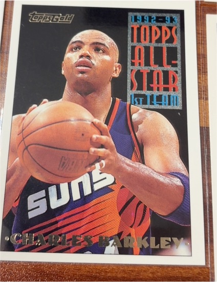 1992-93 Topps Gold Charles Barkley #Topps Gold 1992-93 All-Star 1st Team — front