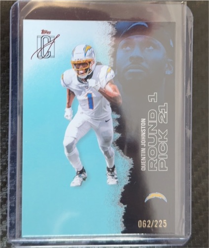 2022 Topps Now #062 Quentin Johnston — front