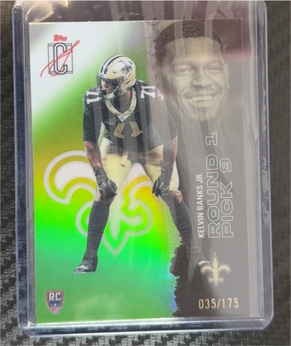 2022 Topps DC Kelvin Banks Jr. Round 1 Pick 9 #035/175 — front