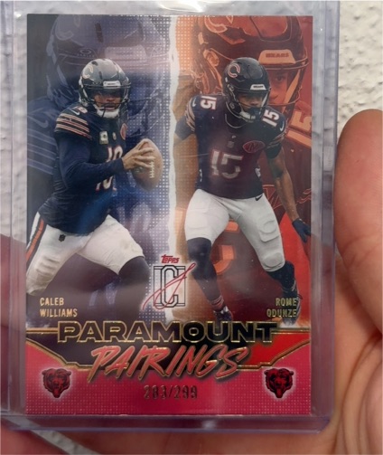 2023 Topps Paramount Pairings #283 Caleb Williams Rome Odunze — front