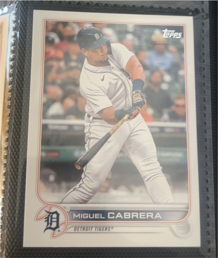 2022 Topps #1 Miguel Cabrera — front