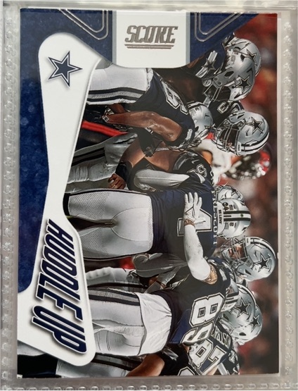 2019 Score Huddle Up Dallas Cowboys Team Card — front