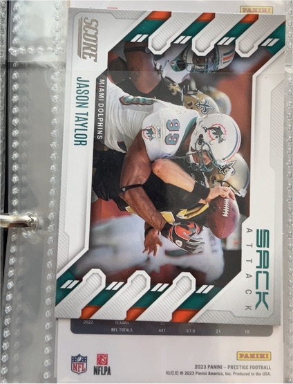 2023 Panini Prestige Football #443 Jason Taylor — front
