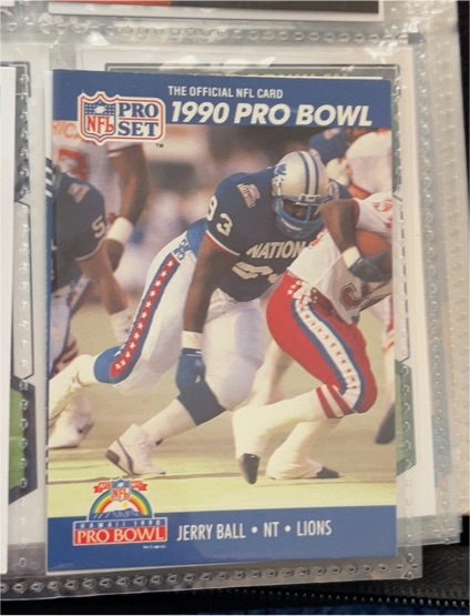 1990 Pro Set 1990 Pro Bowl Jerry Ball — front
