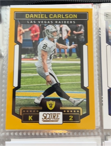 2022 Score #K2 Daniel Carlson — front