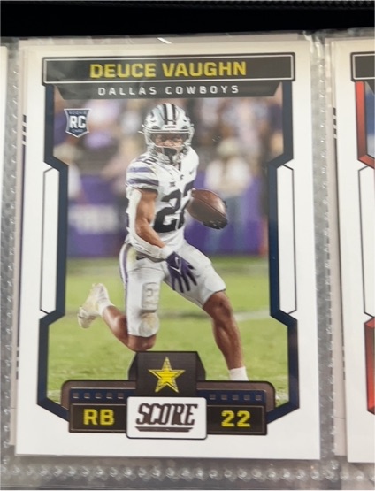 2022 Score #22 Deuce Vaughn — front