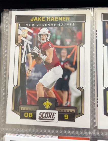2022 Panini Score #RC Jake Haener — front