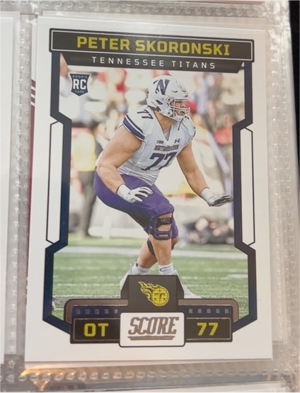 2023 Score #77 Peter Skoronski — front