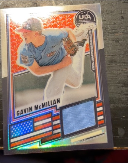 2021 Topps USA Baseball Stars & Stripes #USA-1 Gavin McMillan — front