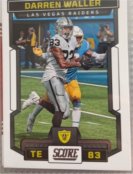 2021 Score #83 Darren Waller — front