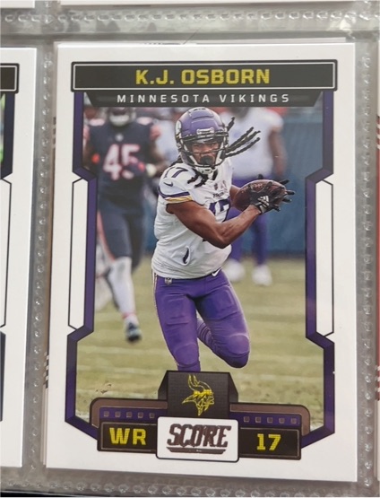 2021 Score #17 K.J. Osborn — front
