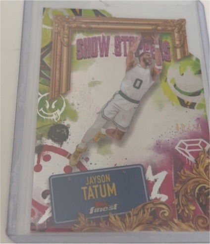 2021 Panini Finest Show Stoppers Jayson Tatum — front