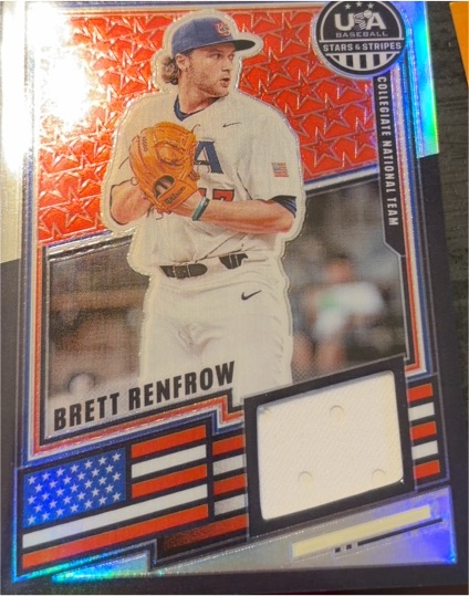 2021 USA Baseball Stars & Stripes Brett Renfrow — front