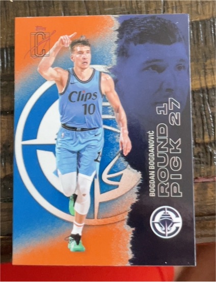 2021 Topps City Edition #Round 1 Pick 27 Bogdan Bogdanovic — front