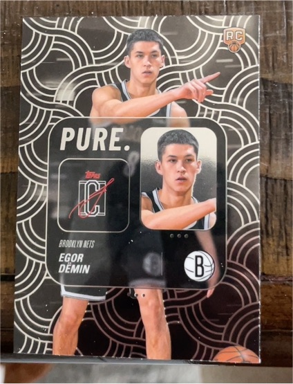 2022 Topps Pure #PURE Egor Demin — front
