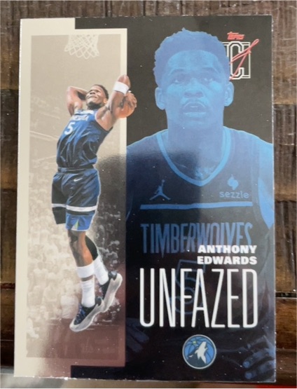 2021 Topps Unfazed Anthony Edwards — front