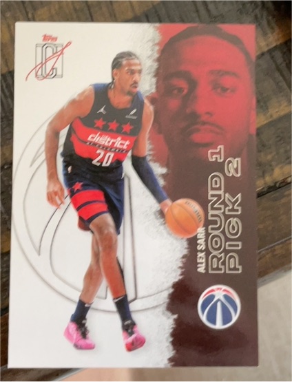 2021 Topps NBA Draft #Round 1 Pick 2 Alex Sar — front