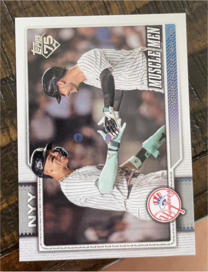 2022 Topps GTS Muscle Men #MM-1 New York Yankees — front