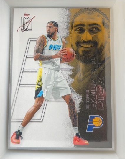 2021 Topps NBA G League #RG-3 Obi Toppin Round 3 Pick — front