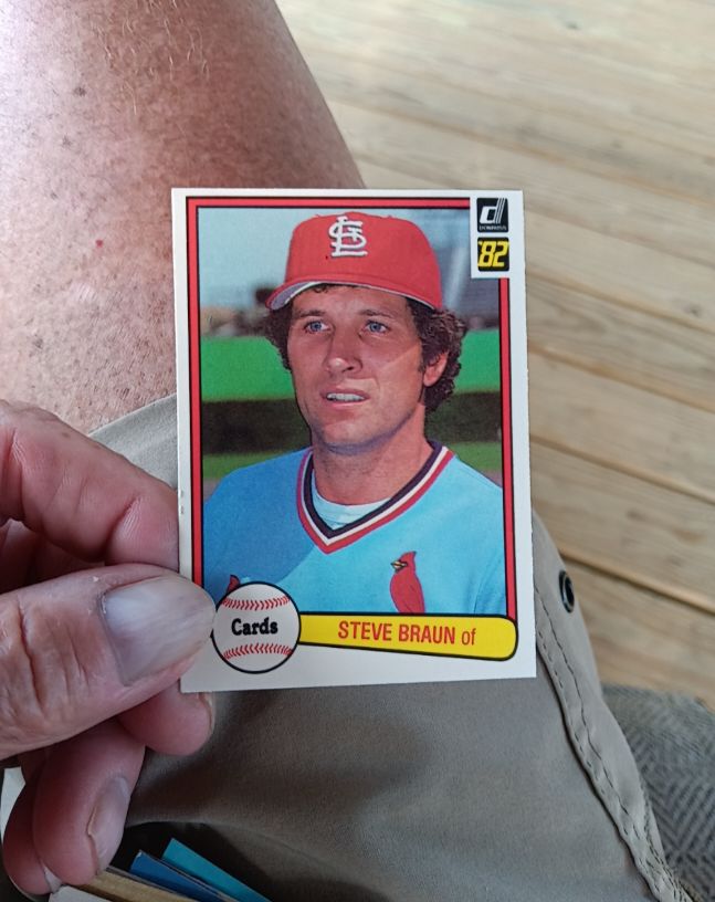 1982 Donruss #82 Steve Braun — front