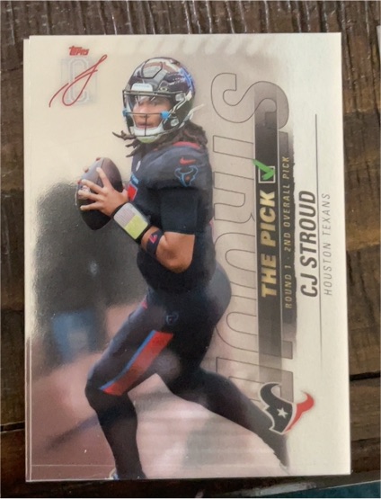 2023 Topps #The Pick CJ Stroud — front