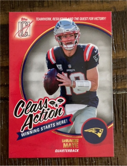 2023 Topps Class Action Drake Maye — front