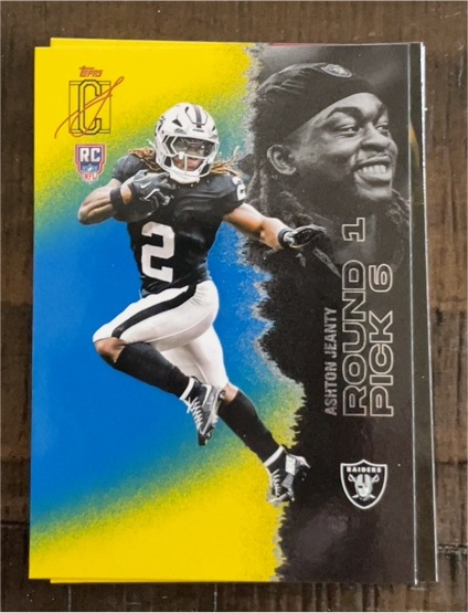 2023 Topps DC Ashton Jeanty Round 1 Pick 6 — front