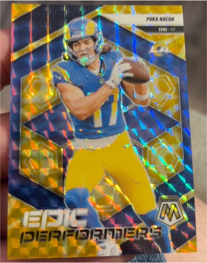 2023 Panini Mosaic Epic Performers #EP-11 Puka Nacua — front