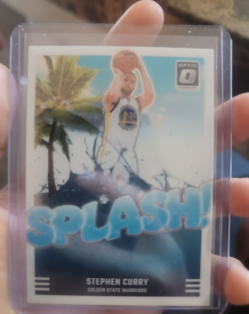 2020 Donruss Optic Splash! Stephen Curry — front