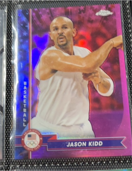 1996 Topps Chrome USA Basketball #USA-1 Jason Kidd — front